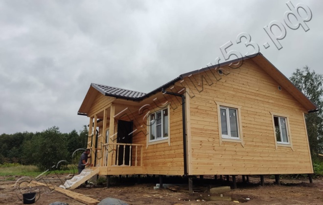 2 Каркасно-щитовой дом  Д-3, 9х8.5м, 67.5  М², Тверская область, Калязинский район, деревня Ярославищи. (12)